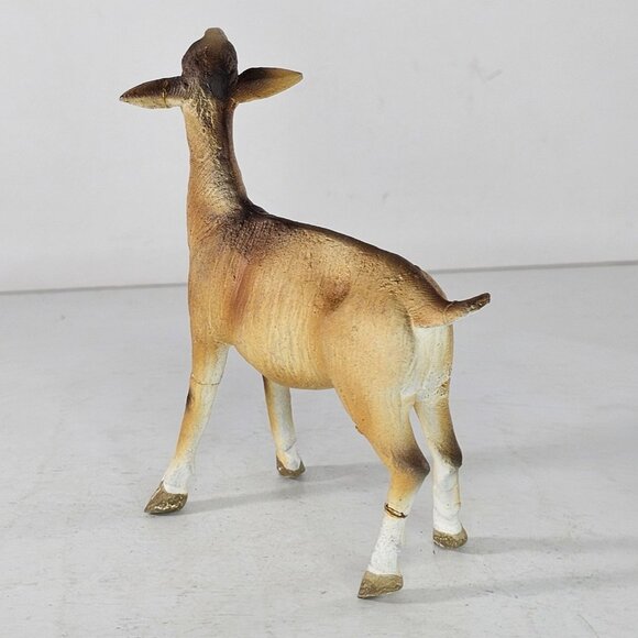 Vintage Ceramic Goat Figurine Hand Painted Nativity *AS IS Multiple Repairs* - Picture 4 of 12